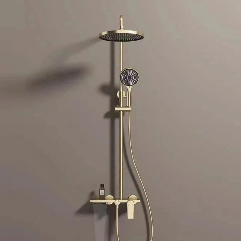 Colonne de Douche Or et Noir Design Bicolore Confort Spa – Torrenta