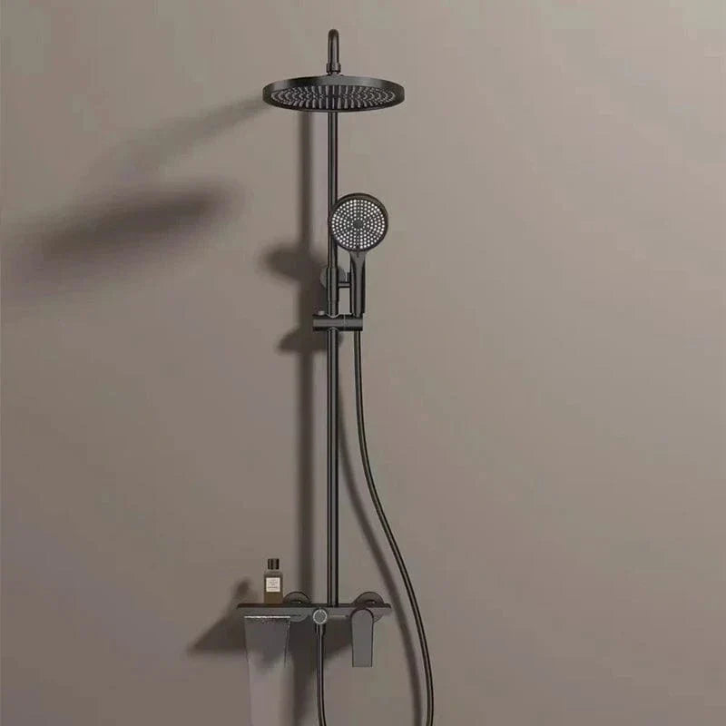 Colonne de Douche Or et Noir Design Bicolore Confort Spa – Torrenta