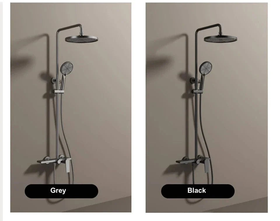 Colonne de Douche Or et Noir Design Bicolore Confort Spa – Torrenta