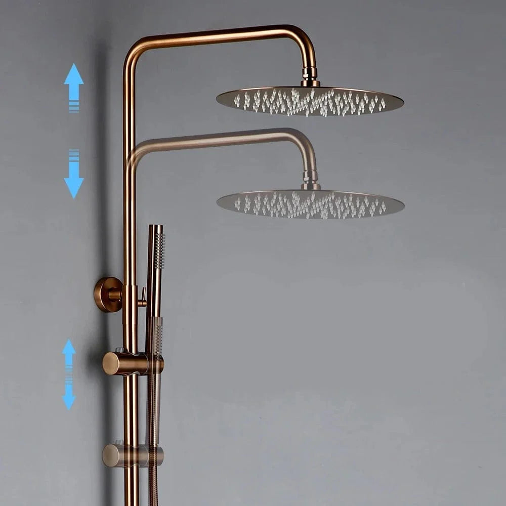 Colonne de Douche Dorée Thermostatique Température Constante – Torrenta