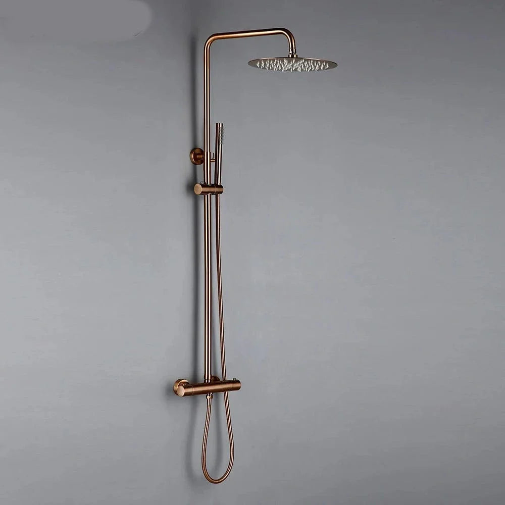 Colonne de Douche Dorée Thermostatique Température Constante – Torrenta