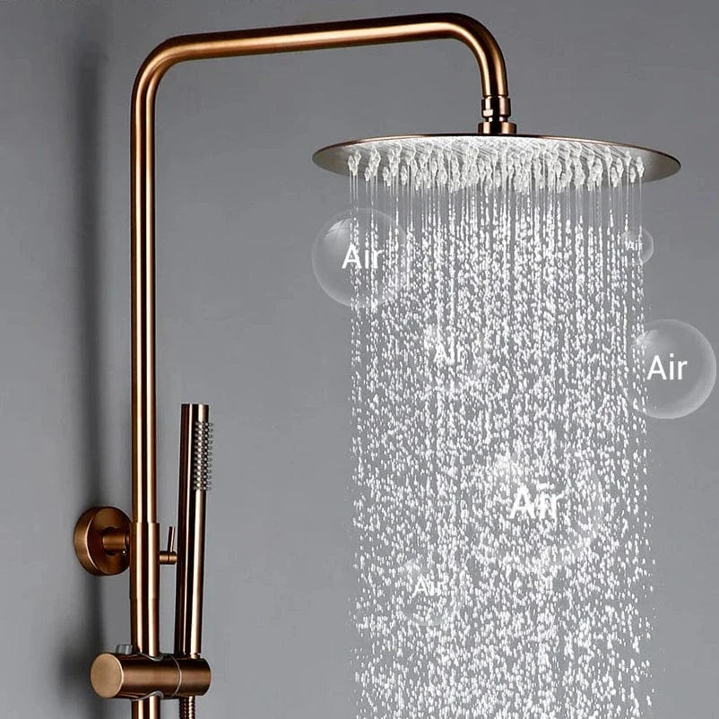 Colonne de Douche Dorée Thermostatique Température Constante – Torrenta
