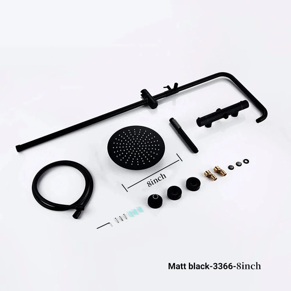 Colonne de Douche Dorée Thermostatique Température Constante – Torrenta