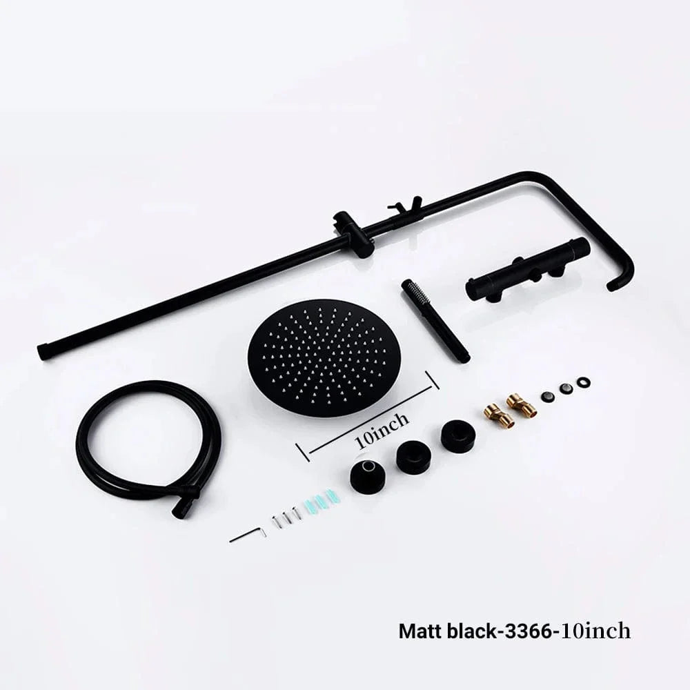 Colonne de Douche Dorée Thermostatique Température Constante – Torrenta