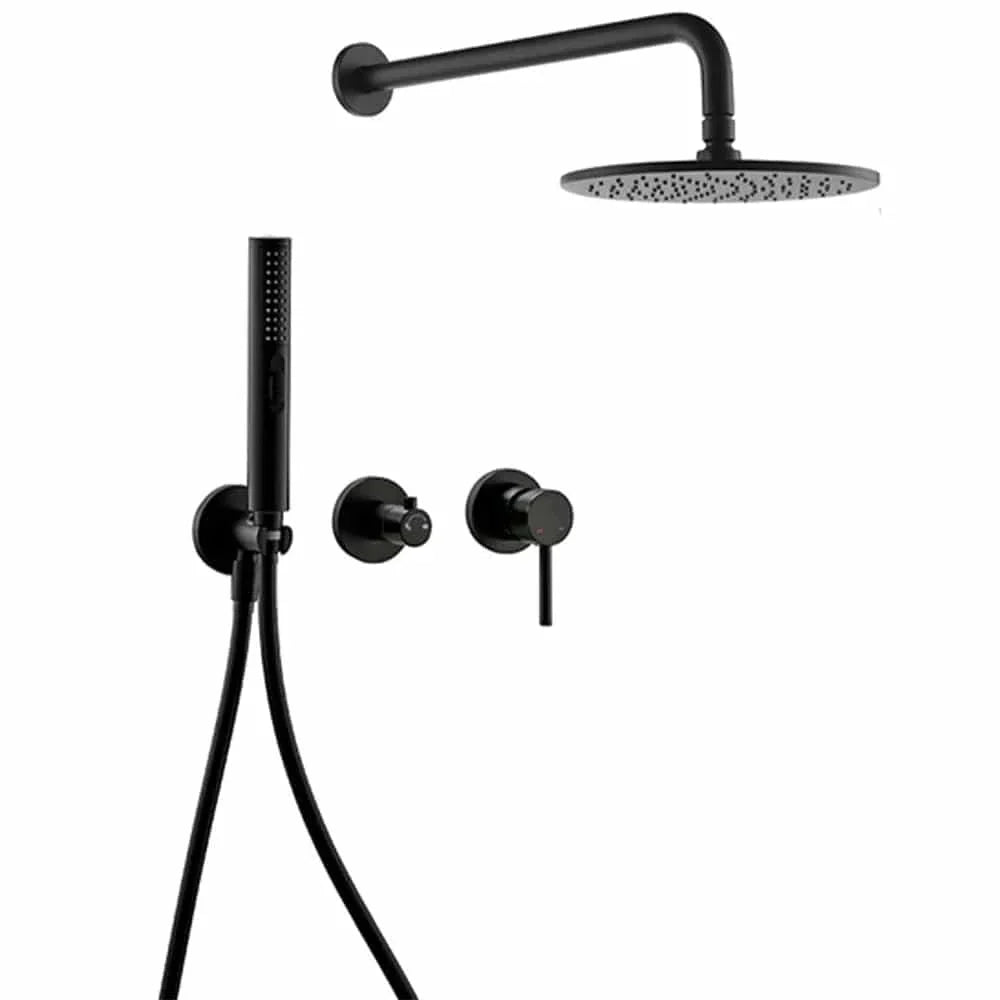 Colonne de Douche Encastrable Dorée Brossée Mur Épuré – Torrenta