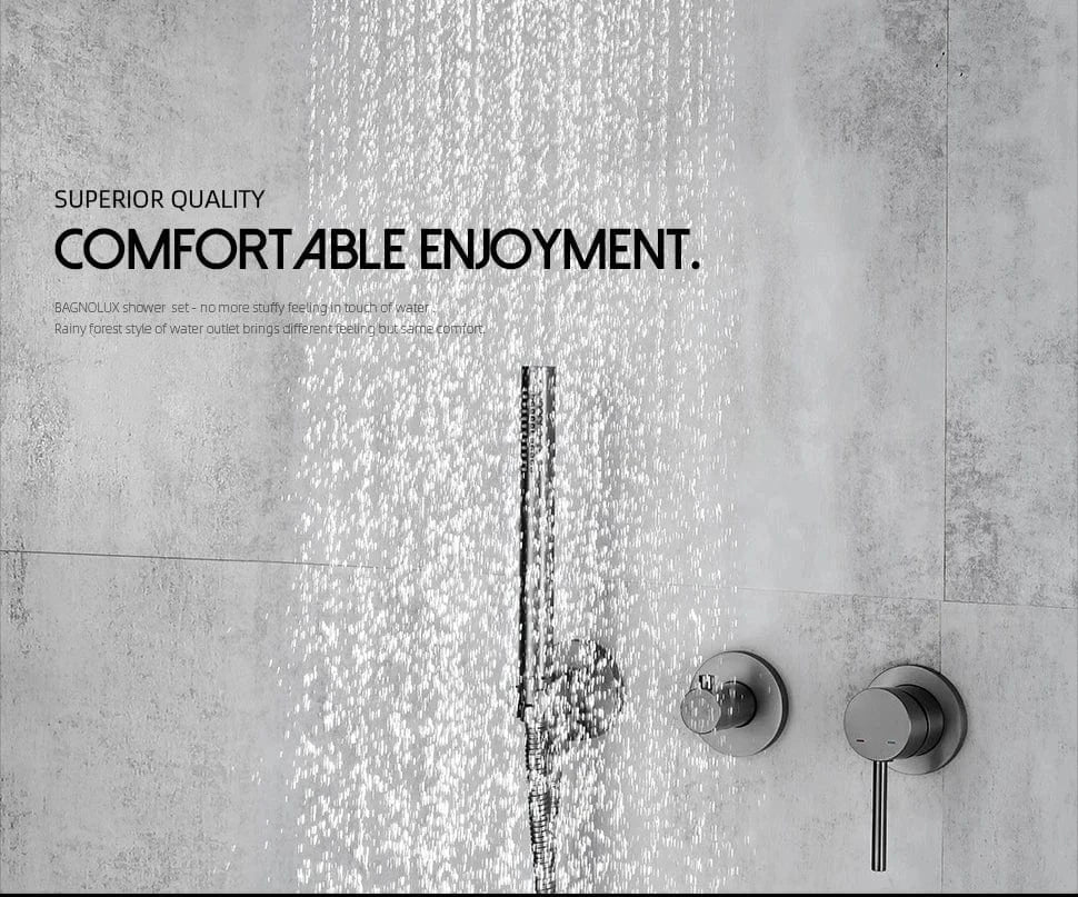 Colonne de Douche Encastrable Haut de Gamme Installation Discrète – Torrenta