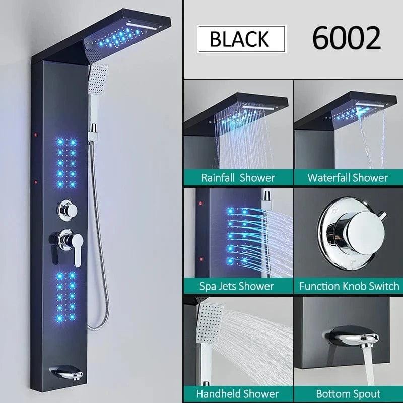 Colonne de Douche Hydromassante Premium Effet Spa à Domicile – Spalys