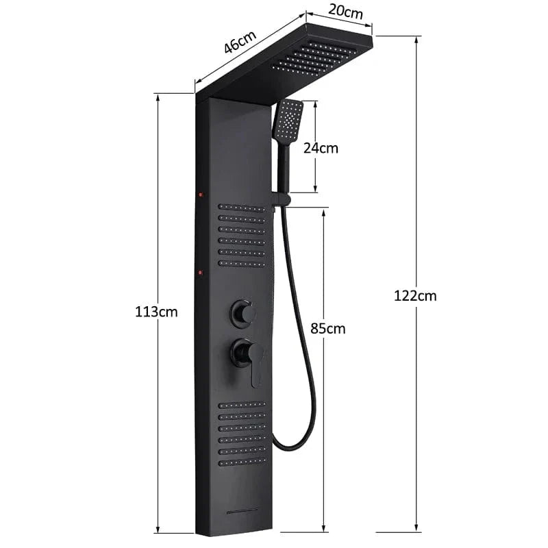 Colonne de Douche Hydromassante Premium Effet Spa à Domicile – Spalys