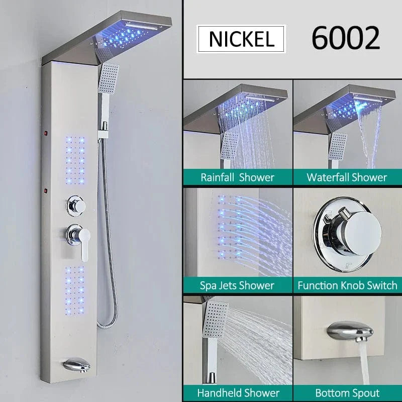 Colonne de Douche Hydromassante Premium Effet Spa à Domicile – Spalys