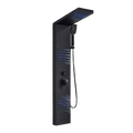 Colonne de Douche Hydromassante Noir Mat LED Jets Relaxants – Spalys