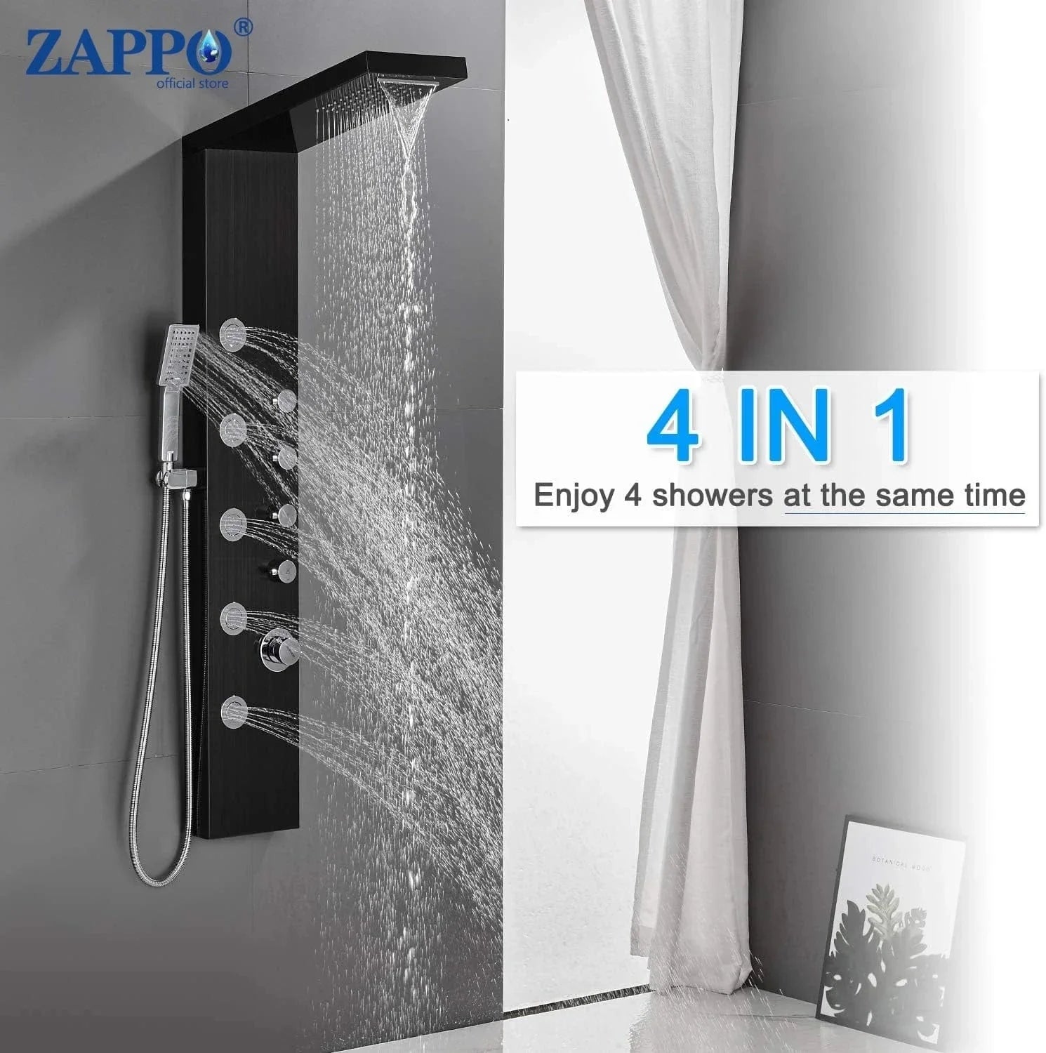 Colonne de Douche Hydromassante Thermostatique Bien-Être Quotidien – Spalys