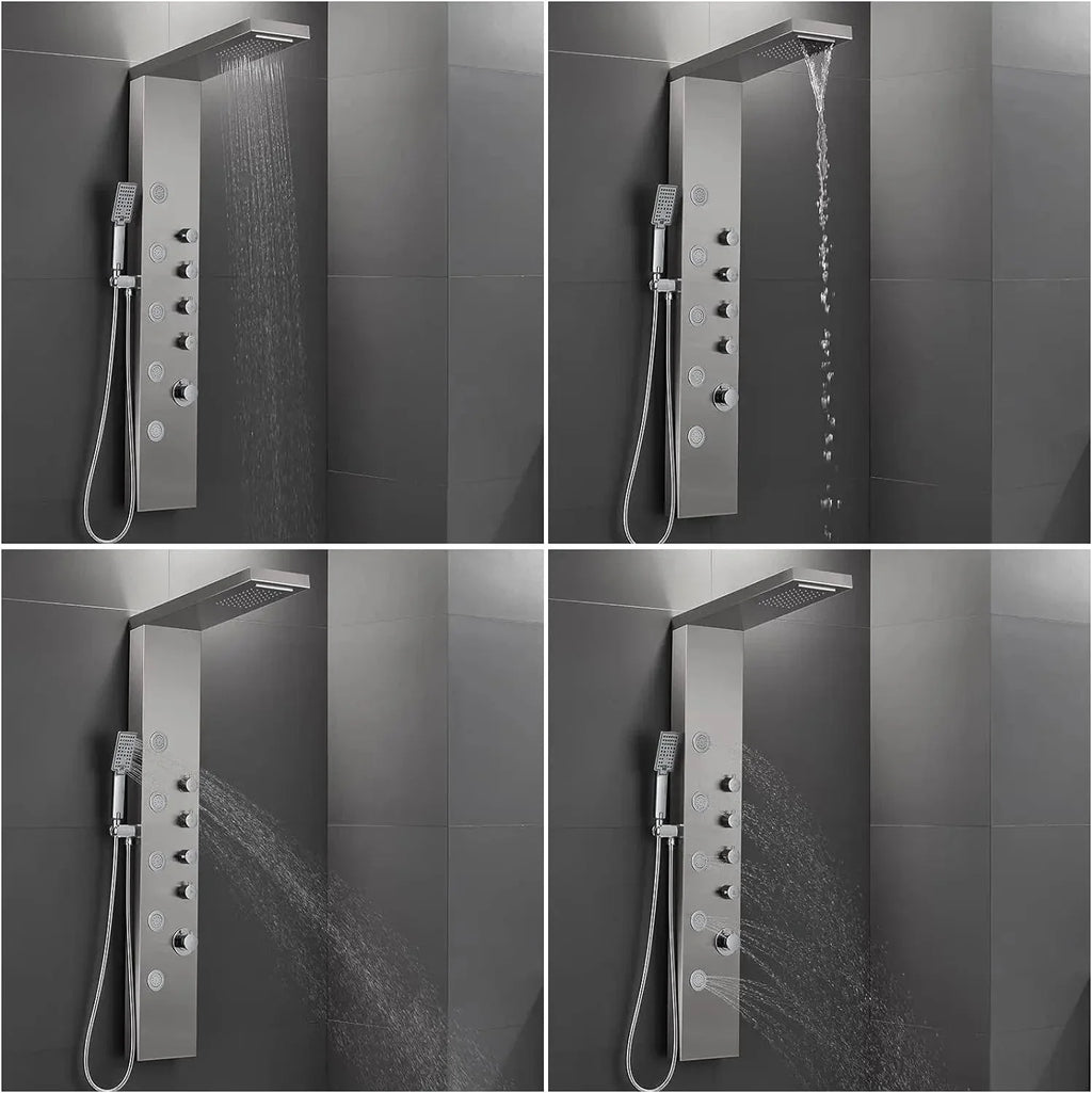 Colonne de Douche Hydromassante Thermostatique Bien-Être Quotidien – Spalys