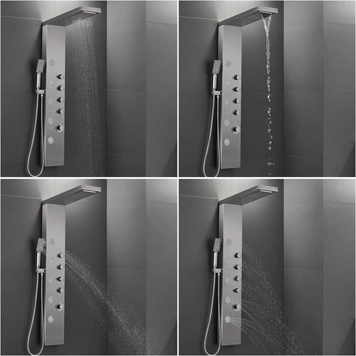 Colonne de Douche Hydromassante Thermostatique Bien-Être Quotidien – Spalys