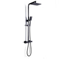 Colonne de Douche Thermostatique Carrée Noir et Blanc Anti-Brûlure – Thermya