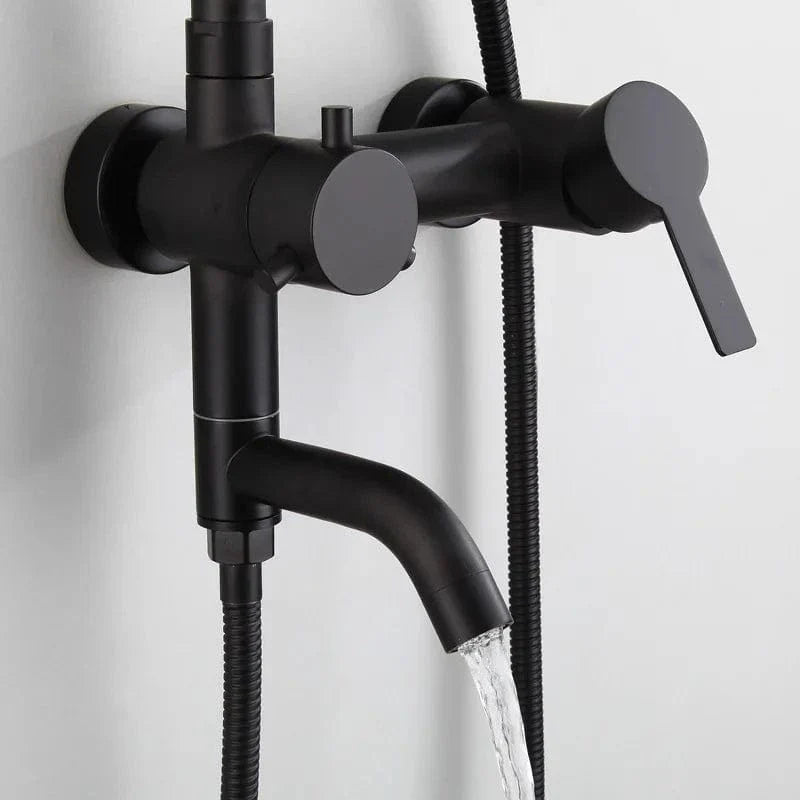 Colonne de Douche Noire Mitigeur Inox Anti-Corrosion – Torrenta