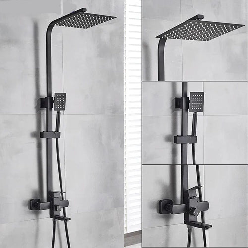 Colonne de Douche Noir Mat Finition Anti-Traces Luxe – Torrenta