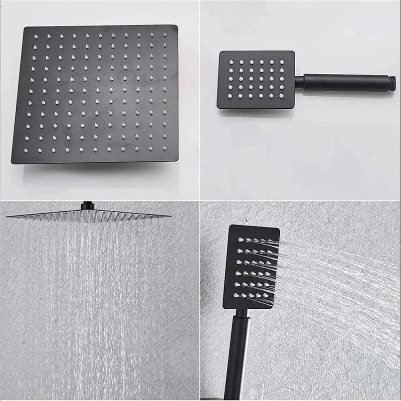 Colonne de Douche Noir Mat Finition Anti-Traces Luxe – Torrenta