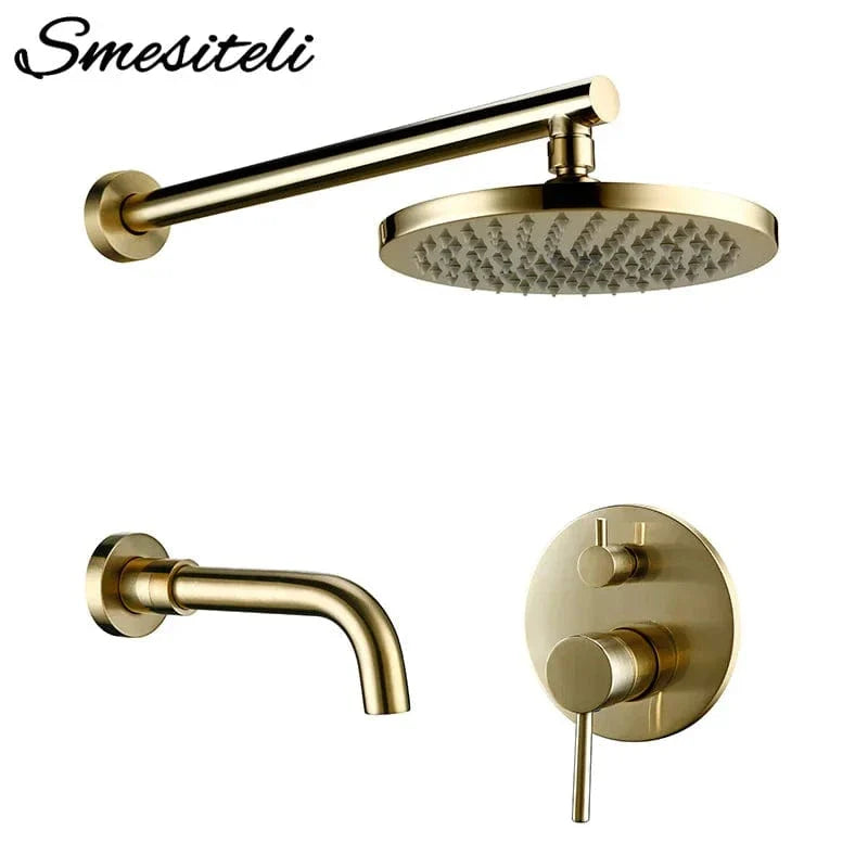 Colonne de Douche Or Brossé Finition Précieuse Sans Reflet – Torrenta