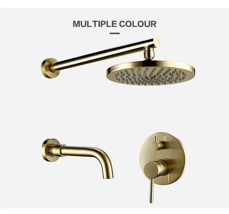 Colonne de Douche Or Brossé Finition Précieuse Sans Reflet – Torrenta