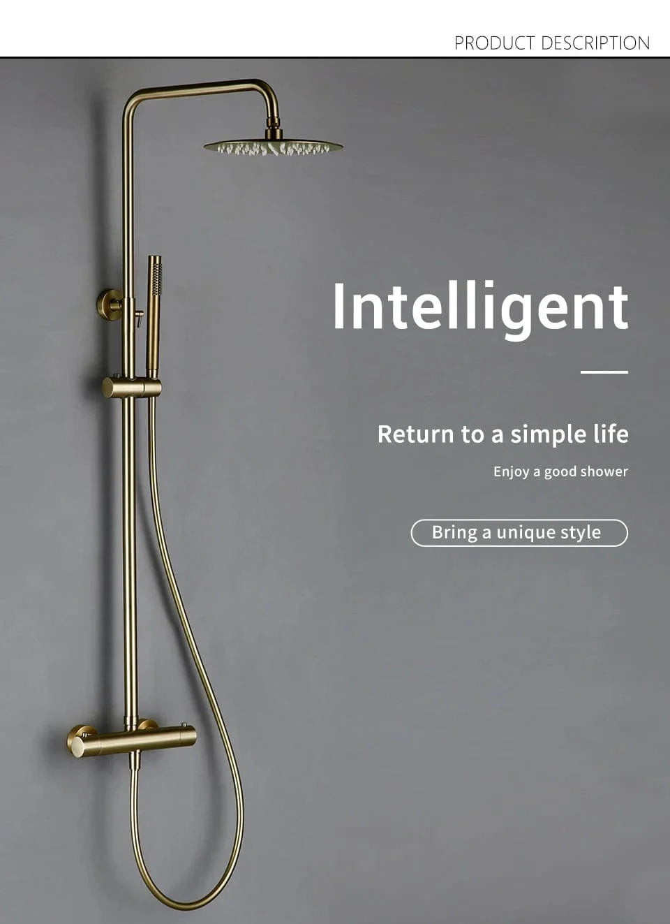 Colonne de Douche Thermostatique avec Douchette Confort Complet – Thermya