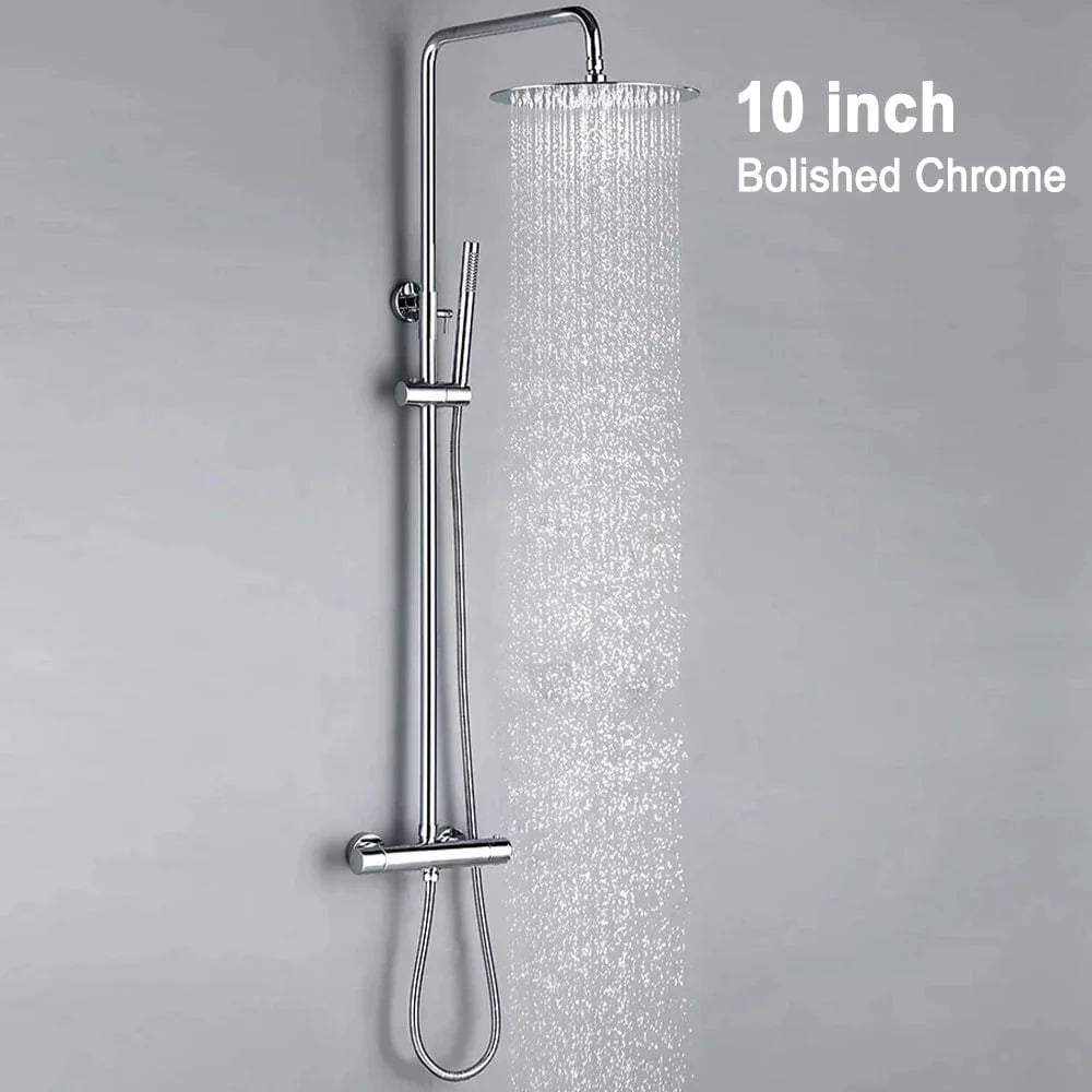 Colonne de Douche Thermostatique avec Douchette Confort Complet – Thermya