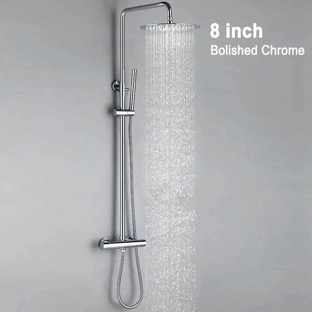 Colonne de Douche Thermostatique avec Douchette Confort Complet – Thermya
