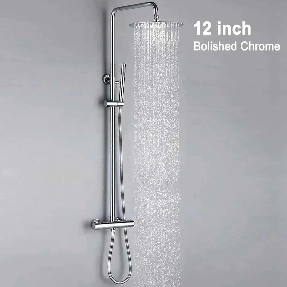 Colonne de Douche Thermostatique avec Douchette Confort Complet – Thermya