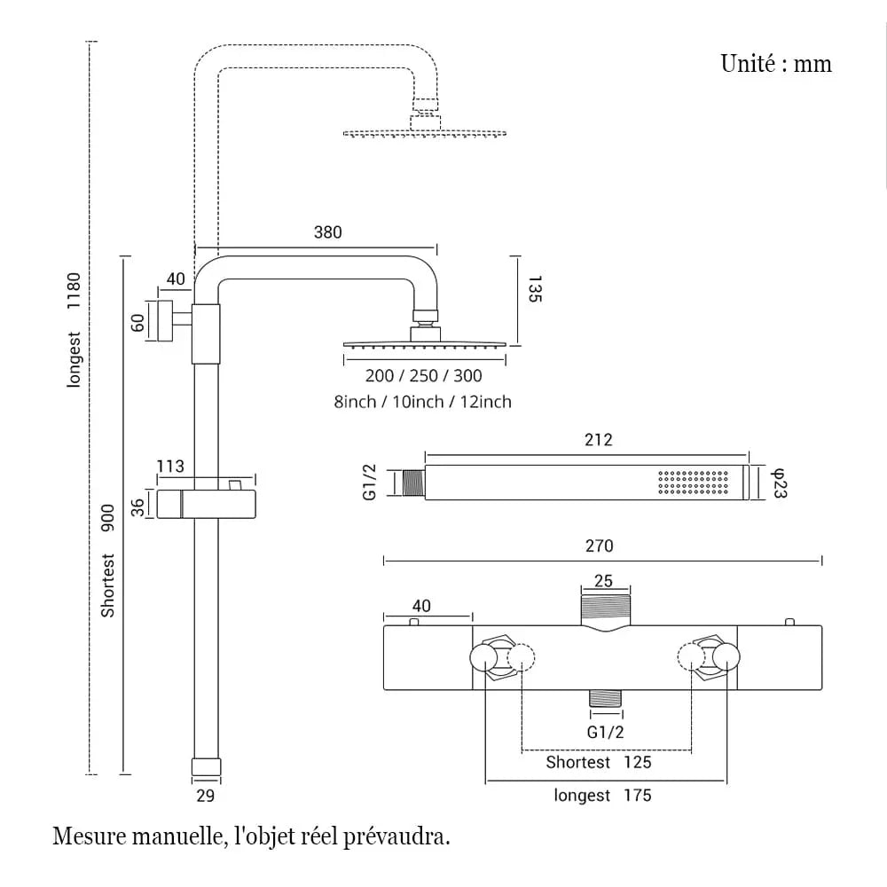 Colonne de Douche Thermostatique Confort Immédiat Température Sûre – Thermya