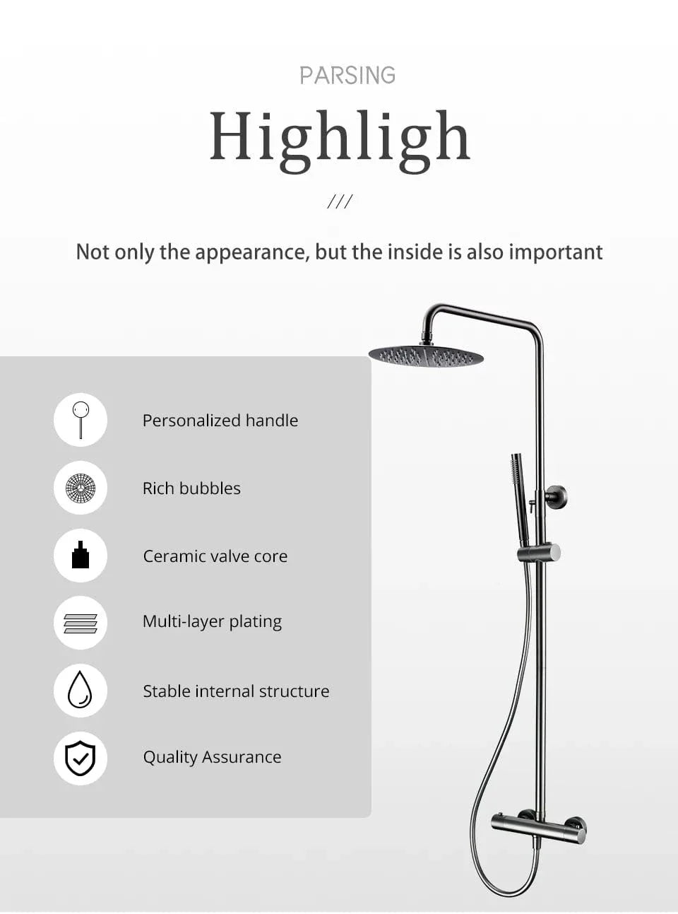 Colonne de Douche Thermostatique Température Constante au Degré Près – Thermya