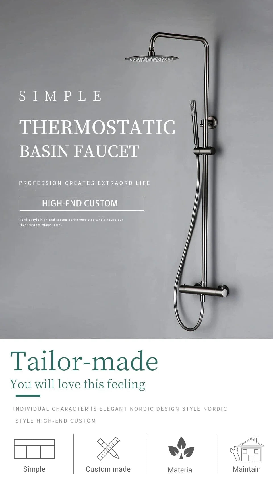 Colonne de Douche Thermostatique Température Constante au Degré Près – Thermya