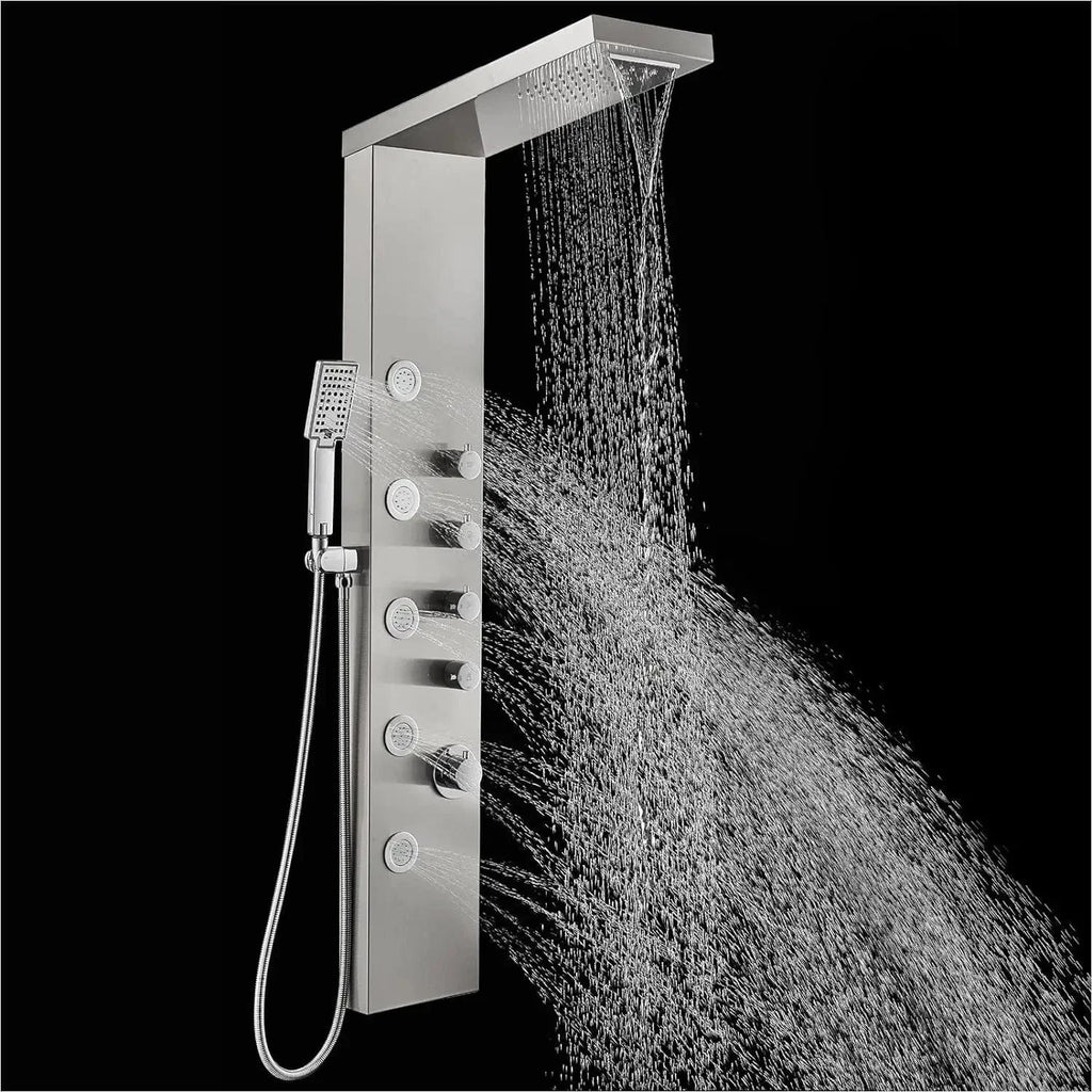 Panneau de Douche Hydromassant Jets Puissants Détente Musculaire – Spalys