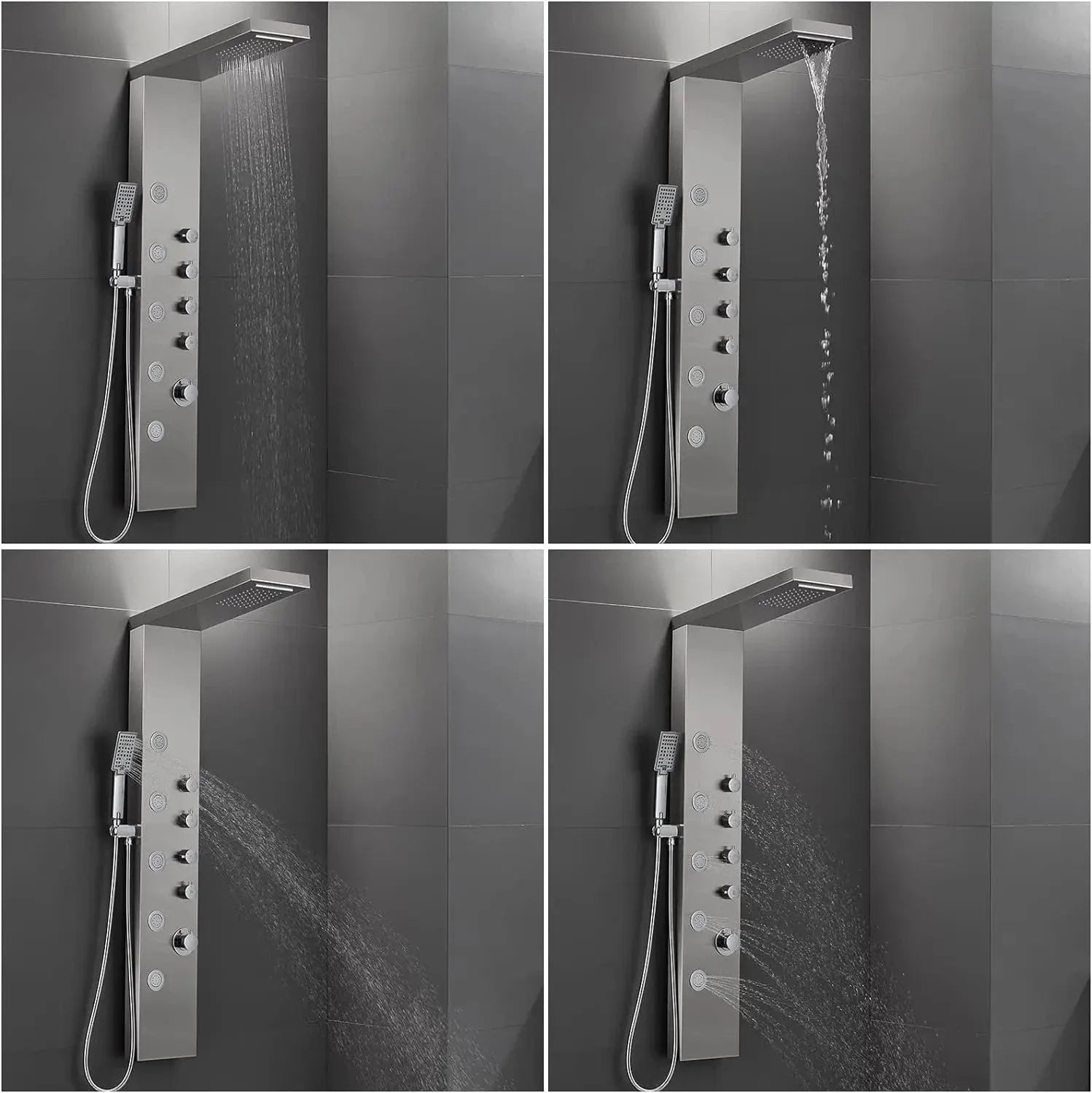 Panneau de Douche Hydromassant Jets Puissants Détente Musculaire – Spalys