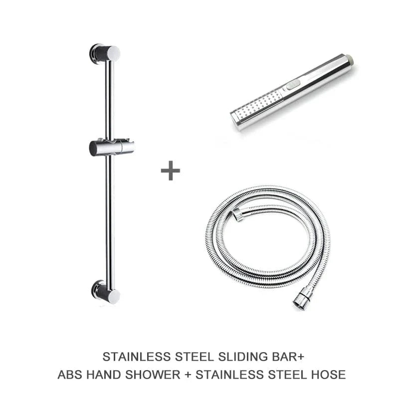 Ensemble Mitigeur et Barre de Douche Ajustable Douchette et Flexible Chromé – Zeltha