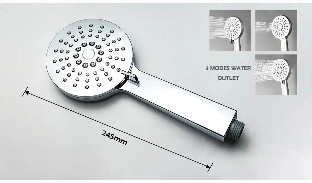 Ensemble Mitigeur et Barre de Douche Ajustable Douchette et Flexible Chromé – Zeltha