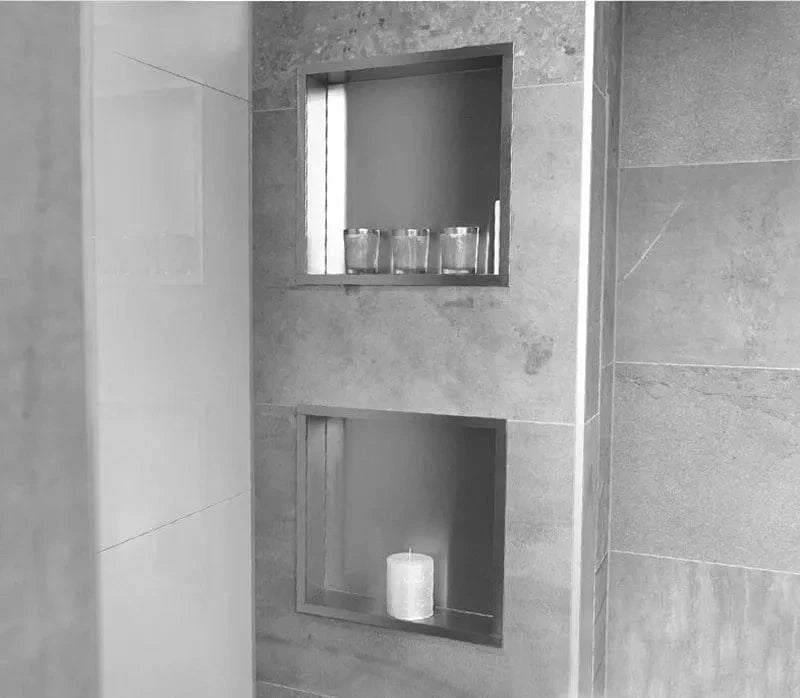Douche avec Niche de Rangement Intégrée Salle de Bain Ordonnée – Rekta