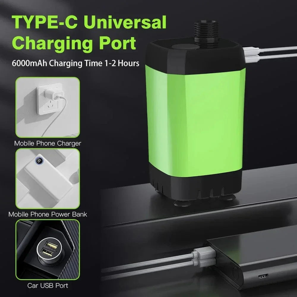 Douchette Camping Portable Rechargeable Pompe et Affichage Grande Autonomie – Nomadis
