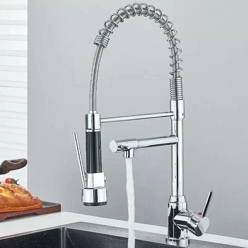 Douchette Cuisine Professionnelle Laiton Chromé Débit Puissant – Fornéa