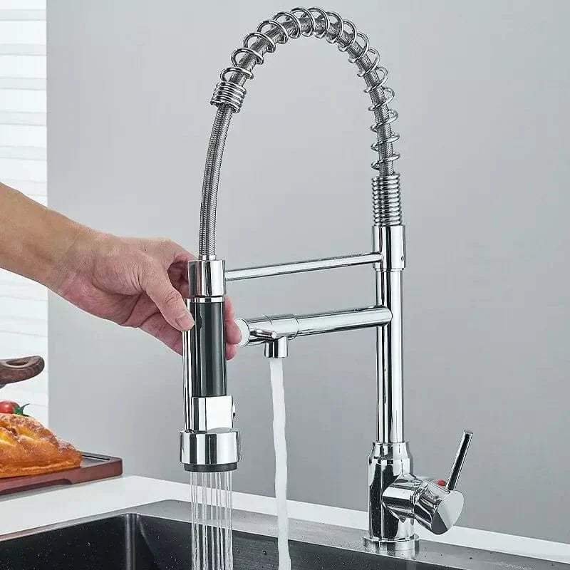 Douchette Cuisine Professionnelle Laiton Chromé Débit Puissant – Fornéa