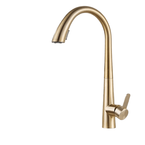 Douchette Évier Cuisine Or Brossé Design Épuré Cuisine Moderne – Fornéa