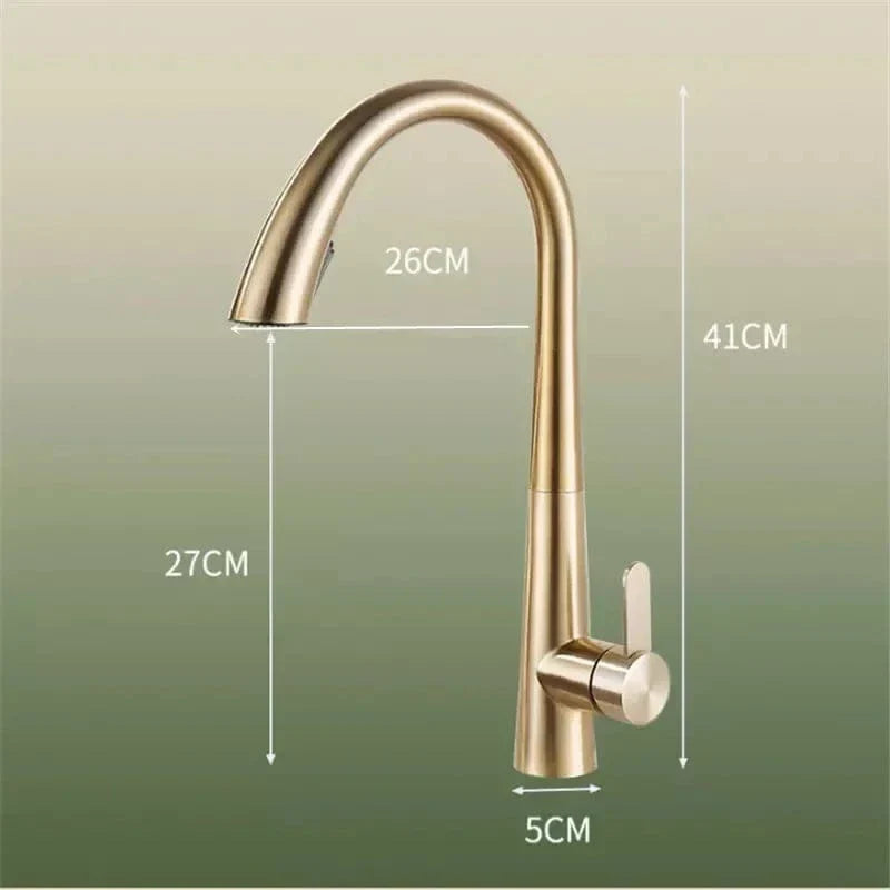 Douchette Évier Cuisine Or Brossé Design Épuré Cuisine Moderne – Fornéa