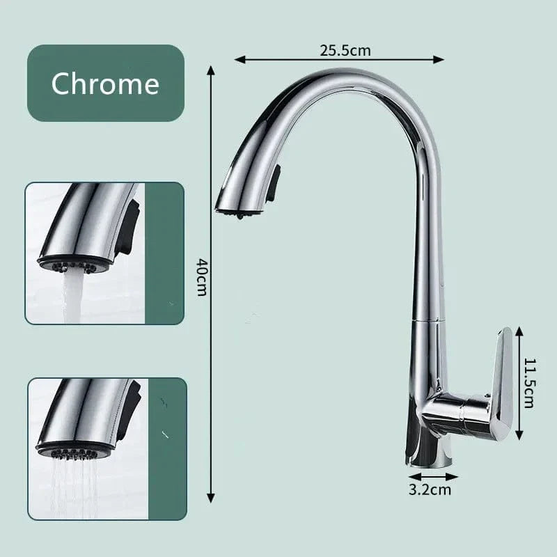 Douchette Évier Cuisine Or Brossé Design Épuré Cuisine Moderne – Fornéa