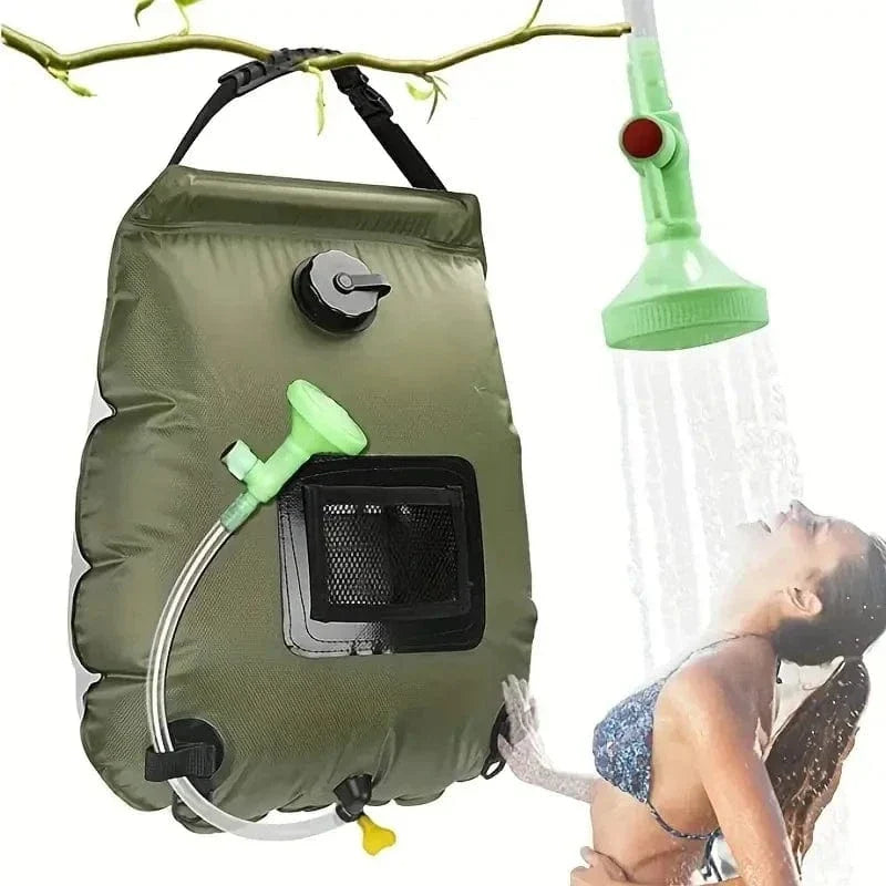 Douchette Extérieure Solaire 20L Eau Chaude Sans Électricité – Nomadis