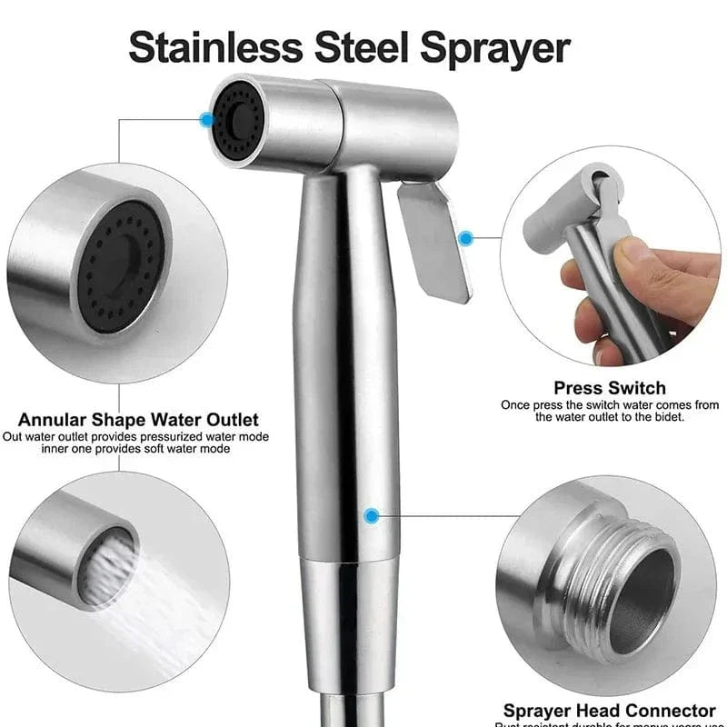 Douchette Intime Inox Hygiène Quotidienne en Douceur – Purelia
