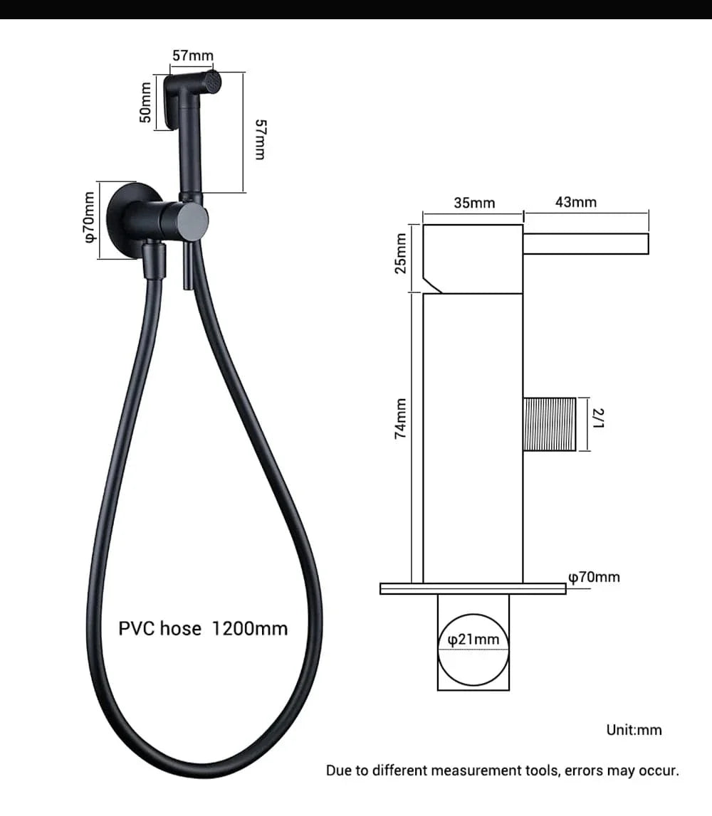Douchette Bidet WC Mitigeur Mural Laiton Doré Brossé Hygiène Raffinée – Purelia