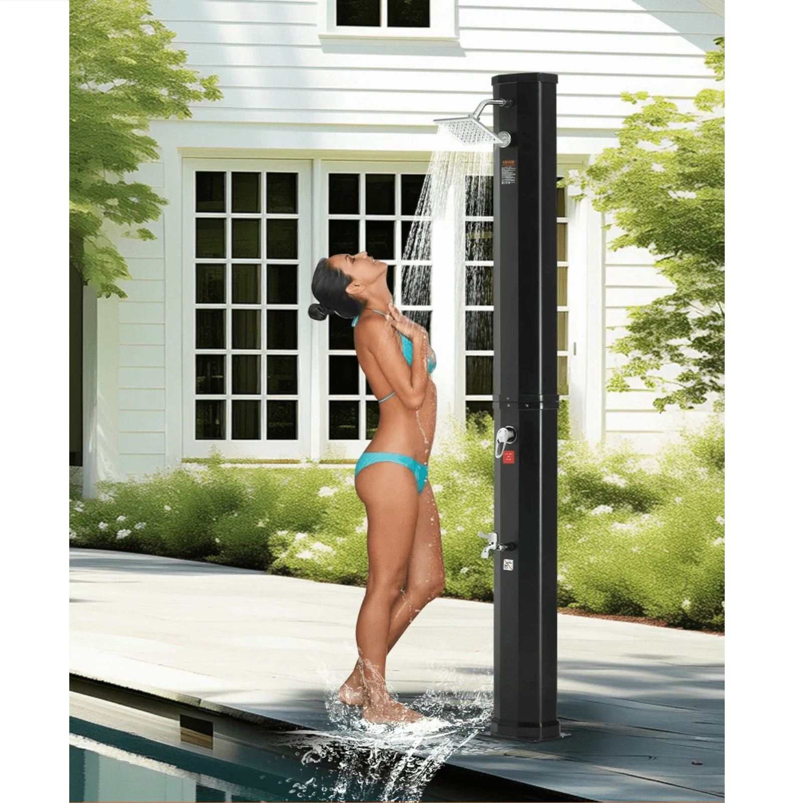 Douchette Solaire Extérieure 40L Piscine Jardin Camping Chauffe Naturelle – Nomadis