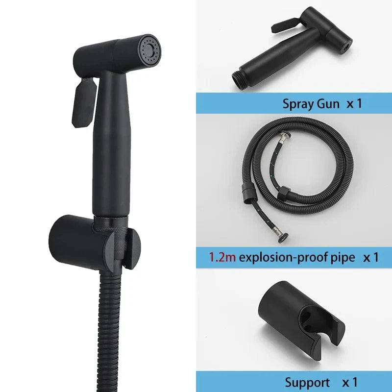 Douchette WC Noire Bidet Intégré Design et Hygiène – Purelia