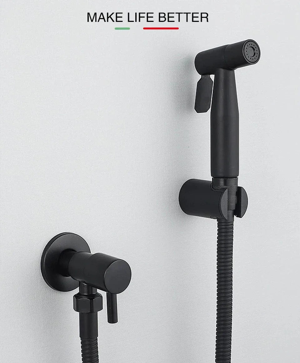Douchette WC Noire Bidet Intégré Design et Hygiène – Purelia