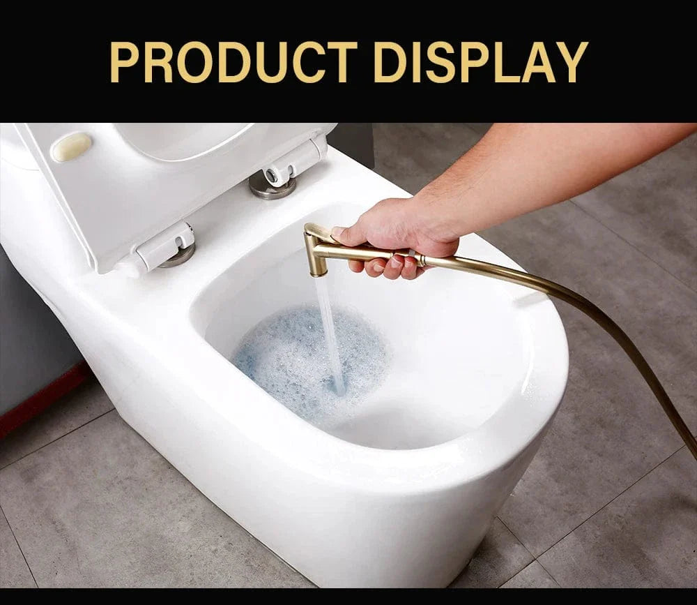 Kit Douchette WC Bidet Laiton Doré Brossé Installation Complète – Purelia