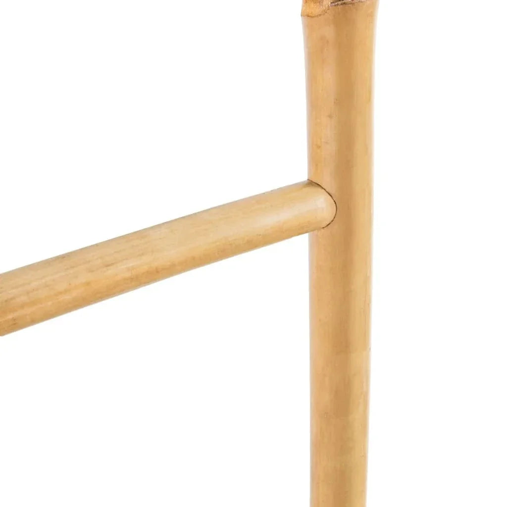 Échelle Porte-Serviettes Bambou Naturel Rangement Élégant Sans Perçage – Bambeo