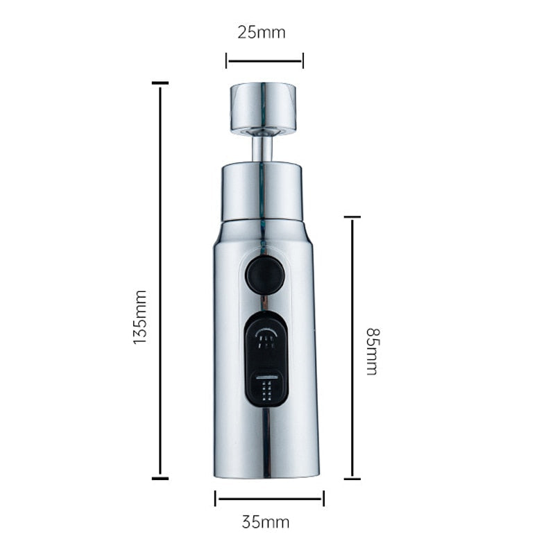 Embout Douchette Robinet Cuisine Extension Flexible Portée Doublée – Aeryo